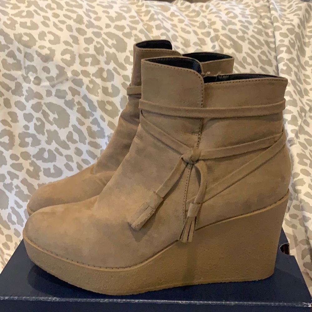 Platform Wedge Bootie
